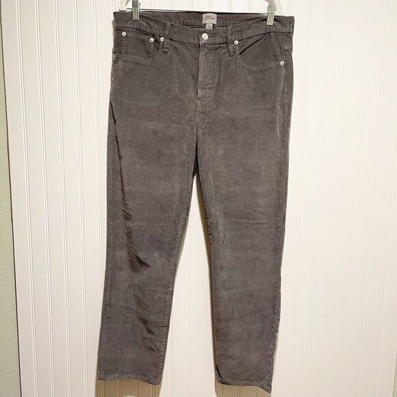 J. Crew Pants - J Crew Gray Corduroy Vintage Slim Fit Pants Size 32